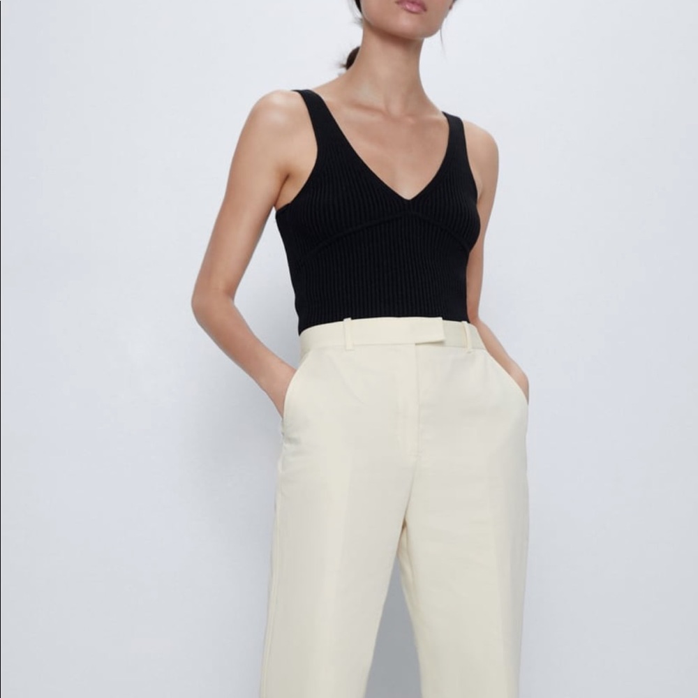Ribbed crop top